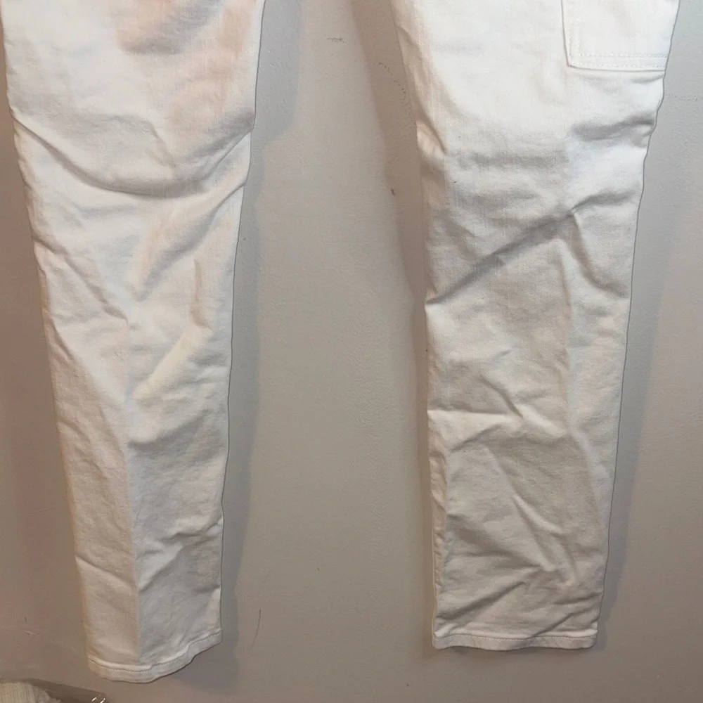 Black Premium Men's White Skinny Flex Jeans Size 32 / 34 #115 🏷️ - Picture 8 of 16